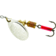 Mepps Aglia In-Line Spinner 1/6 oz, Plain Treble Hook, Silver Blade, B2 S