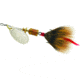 Mepps Aglia In-Line Spinner, 1/8 oz, Dressed Treble Hook, Silver Blade &amp; Brown Tail, B1ST S-BR