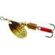 Mepps Aglia In-Line Spinner 1/8 oz, Plain Treble Hook, Brown Trout Blade, B1 BRT