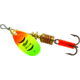 Mepps Aglia In-Line Spinner 1/8 oz, Plain Treble Hook, Hot Firetiger Blade, B1 HFT