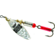 Mepps Aglia Long In-Line Spinner, 1/4 oz, Plain Treble Hook Rainbow Scale Blade, AL2 S/RS