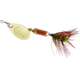 Mepps Aglia Ultra Lites In-Line Spinner, 1/18 oz, Single Hook, Gold Blade with Green Tail, B00W G-GR
