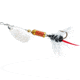 Mepps Aglia Ultra Lites In-Line Spinner, 1/18 oz, Single Hook, Silver Blade with Black Tail, B00W S-BK