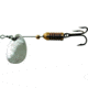 Mepps Aglia Ultra Lites In-Line Spinner, 1/18 oz, Treble Hook, Silver Blade, B00 S