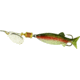 Mepps Comet Mino In-Line Spinner, 1 7/8in, 1/6 oz, Silver Blade with Rainbow Trout Mino, Floating, C1M S-RBT