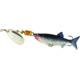Mepps Comet Mino In-Line Spinner, 2 1/2in, 1/4 oz, Silver Blade with Shad Mino, Floating, C2M S