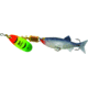 Mepps Comet Mino In-Line Spinner, 2 1/2in, 5/16 oz, Hot Firetiger Blade with Shad Mino, Floating, C3M HFT