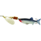 Mepps Comet Mino In-Line Spinner, 2 1/2in, 5/16 oz, Silver Blade with Shad Mino, Floating, C3M S