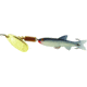 Mepps Comet Mino In-Line Spinner, 3in, 7/16 oz, Gold Blade with Shad Mino, Floating, C4M G