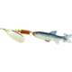 Mepps Comet Mino In-Line Spinner, 3in, 7/16 oz, Silver Blade with Shad Mino, Floating, C4M S