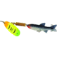 Mepps Comet Mino In-Line Spinner, 4in, 1/2 oz, Hot Firetiger Blade with Shad Mino, Floating, C5M HFT