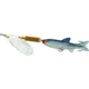 Mepps Comet Mino In-Line Spinner, 4in, 1/2 oz, Silver Blade with Shad Mino, Floating, C5M S