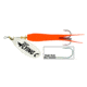 Mepps Flying C In-Line Spinner, 3 1/4in, 5/8 oz Treble/Single Hook, Silver Blade &amp; Hot Orange Sleeve, FC58TP HO-S