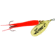 Mepps Flying C In-Line Spinner, 4 3/4in, 7/8 oz, Treble Hook, Gold Blade &amp; Hot Orange Sleeve, FC78 HO-G