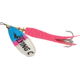 Mepps Flying C In-Line Spinner, 4 3/4in, 7/8 oz, Treble Hook, Rainbow Trout Blade &amp; Hot Pink Sleeve, FC78-HP-RBT