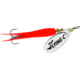 Mepps Flying C In-Line Spinner, 4 3/4in, 7/8 oz, Treble Hook, Silver Blade &amp; Hot Orange Sleeve, FC78 HO-S