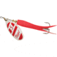 Mepps Flying C In-Line Spinner, 4 3/4in, 7/8 oz, Treble Hook, Silver/Red/White Blade/Red Sleeve, FC78-RD-S/RW