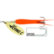 Mepps Flying C In-Line Spinner, 4 3/4in, 7/8 oz Treble/Single Hook, Gold Blade &amp; Hot Orange Sleeve, FC78TP HO-G