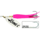 Mepps Flying C In-Line Spinner, 4 3/4in, 7/8 oz Treble/Single Hook, Silver Blade &amp; Hot Pink Sleeve, FC78TP HP-S