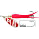 Mepps Flying C In-Line Spinner, 4 3/4in, 7/8 oz Treble/Single Hook, Silver/Red/White Blade &amp; Red Sleeve, FC78TP RD-S/RW