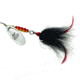 Mepps Magnum Musky Killer In-Line Spinner, Dressed Treble, Silver Blade With Black Tail, 6in, 1 1/4oz, MBM S-BK