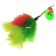 Mepps Musky Marabou In-Line Spinner, 5/0 Treble Hook, Hot Firetiger Blade With Firetiger Tail, 1 1/4oz, MM7T HFT-FT