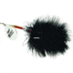 Mepps Musky Marabou In-Line Spinner, 5/0 Treble Hook, Silver Blade With Black Tail, 1 1/4oz, MM7T S-BK