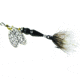 Mepps Thunder Bug In-Line Spinner, 1/8 oz, Dressed Treble, Dragon Fly Body with Silver Blade, TB1T DGF-S