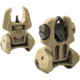 Meprolight Flip-Up Front and Rear Tritium Sight Set, 2 Rear Dots, Desert Tan, 403300