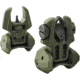 Meprolight Flip-Up Front and Rear Tritium Sight Set, 2 Rear Dots, OD Green, 403600