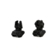 Meprolight Flip-Up Front &amp; Rear Tritium Sight Set, 2 Rear Dots, Black, FRBS M2D