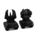 Meprolight Flip-Up Front &amp; Rear Tritium Sight Set, 2 Rear Dots, Black, FRBS M2D