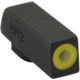 Meprolight Hyper-Bright - Highly Visible Day/Night Self-Illuminated Sights, CZ 75, CZ 85, CZ 75 SP-01, Phosphorescent Yellow Front, No Rear Sight, Black, 477773127