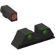 Meprolight Highly Visible Day/Night Self-illuminated Sight Fixed Set, 9mm/357SIG/P226, Front Green, Rear Green, Orange Notch, 0401103131, 401103131