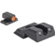 Meprolight Hyper-Bright S&amp;W-M&amp;P Shield Ez, Black Orange Ring, 417713131, 417713131