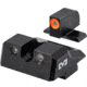 Meprolight Hyper Bright Springfield Armory Echelon Fixed Tritium Night Sight Set, Black, Orange Front Sight, 0401453131