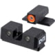 Meprolight Hyper Bright Springfield Armory Hellcat Low Fixed Tritium Night Sight Set, Black, Orange Front Sight, 0401403131