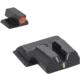 Meprolight Hyper-Bright V-Sight S&amp;W M&amp;P Shield, Non-Ez Models, - O Ring, Black Orange Ring, 417753131, 417753131