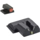 Meprolight Hyper-Bright V-Sight S&amp;W M&amp;P Shield, Non-Ez Models, - O Ring, Black Orange Ring, 417753131, 417753131