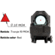 Meprolight M22 1x28mm Reflex Rifle Sight, Triangle Reticle, Black, 56225000, 56225000