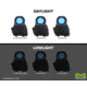 Meprolight MEPRO Mor Pro M&amp;P Red Dot Sight, 2.2 MOA Bullseye Reticle, Green/IR Laser, Black, ML403808