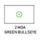 Meprolight MEPRO Pro V2 Red Dot Sight 1x20mm, Green Bullseye Reticle, Black, ML5685017, 56850017