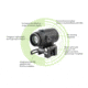 Meprolight MMX3 3x18mm Micro Magnifier w/ Quick Flip, QD Picatinny, Black, 2.8x1.4x1.74 inch, 8016000100