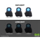 Meprolight MOR Pro 4.3 MOA Dot, Red Visible Laser &amp; IR Laser, Black, 0687753, 0687753