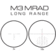 Meprolight MVO 3-18x44mm 34mm Tube Rifle Scope, First Focal Plane, Etched Glass M3 MRAD, Black, 901246703