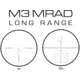 Meprolight MVO 6-36x56mm 34mm Tube Rifle Scope, First Focal Plane, Etched Glass M3 MRAD, Black, 901247706