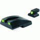 Meprolight Tru-Dot Night Sight Set, Novak Replacement for S&amp;W 1000 &amp; 4500 Full-size Series, Green, ML11755,