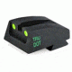 MeproLight Para LDA, Slanted Slide Serrations Post after 2007, Rear Sight, Green ML11802R.S