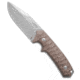 Mercury Mercury Ranger Fixed Blade Knife Natural Canvas Micarta 3.9" SW, Tan, Sleipner, adult, BHQ-214305