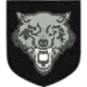 Merica Life 3D Wolf PVC Patch, Gray, 3.3 x 2.75, WOLF-GR